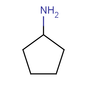 CAS#1003-03-8, Cyclopentylamine, C5H11N