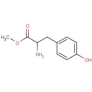 1080-06-4, Methyl L-tyrosinate, C10H14NO3