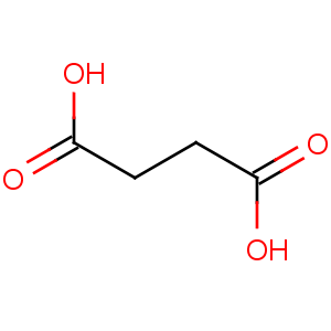 110-15-6, Succinic Acid, C4H6O4