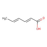 CAS 110-44-1, Sorbic acid, C6H8O2