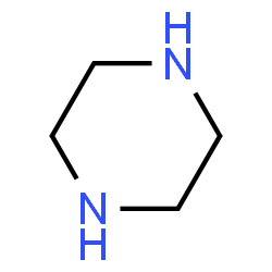110-85-0, Piperazine anhydrous, C4H10N2
