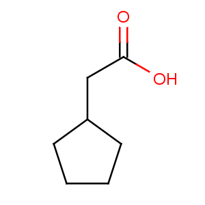 1123-00-8, Cyclopentylacetic acid, C7H11O2