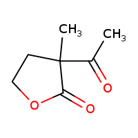 1123-19-9, Alpha-acetyl-alpha-methyl-gamma-butyrolactone, C7H10O3