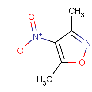 1123-49-5, 3,5-dimethyl-4-nitroisoxazole, C5H6N2O3