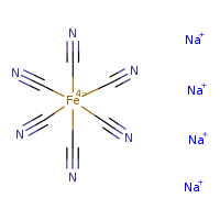 CAS#13601-19-9, Sodium ferrocyanide anhydrous, C6FeN6Na4