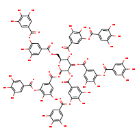 CAS#1401-55-4, Tannic acid, C76H52O46