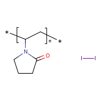 CAS#25655-41-8, Povidone Iodine, C6H9I2NO