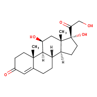 CAS#50-23-7, Hydrocortisone, C21H30O5
