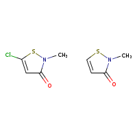 CAS#55965-84-9, CMIT/MIT 14% Kathon 886 Isothiazolinone, C8H9ClN2O2S2