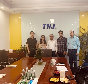 iran customers visit hefei tnj chemical industry