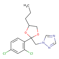 CAS#60207-90-1, Propiconazole, C15H17Cl2N3O2