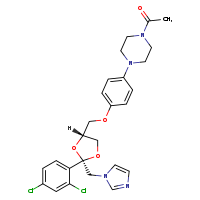CAS#65277-42-1, Ketoconazole, C26H28Cl2N4O4