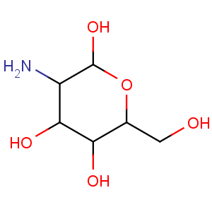 CAS#66-84-2, D-Glucosamine hydrochloride, C6H13NO5