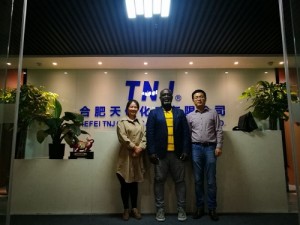 nigeria customers visit TNJ Chemical hefei