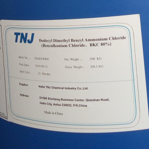 Benzalkonium Chloride BKC 50% 80% CAS 8001-54-5