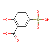 CAS#97-05-2, 5-sulphosalicylic acid, C7H6O6S