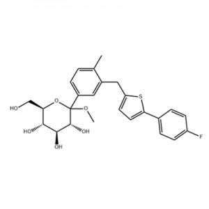 D-Glucopyranoside, Methyl 1-C-[3-[[5-(4-fluorophenyl)-2-thienyl]Methyl]-4-Methylphenyl]- CAS 1030825-21-8
