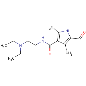 CAS#356068-86-5, N-(2-diethylamino)ethyl)-5-formyl-2,4-dimethyl-1H-pyrrole-3-carboxamide