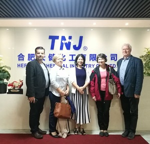 Europe customers visit hefei TNJ Chemical industry